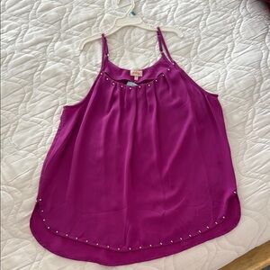 Express Pink Embellished Camisole Top